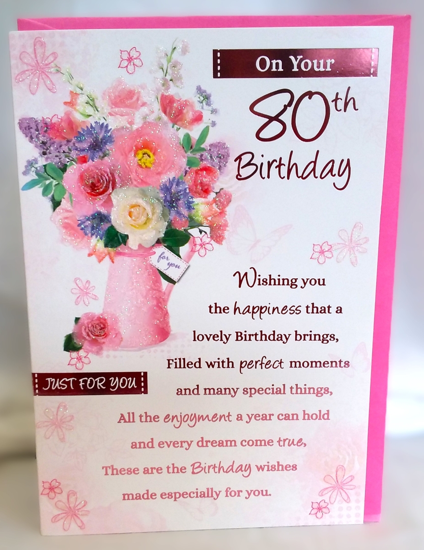 80th Birthday Card