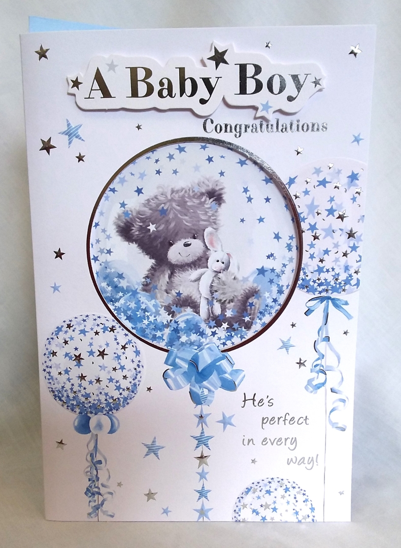 Baby Boy Congratulations card