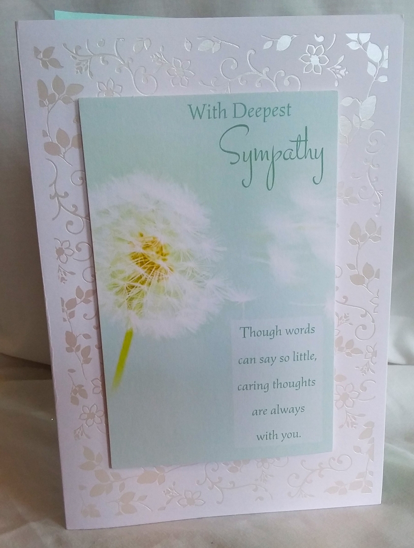 With Deepest Sympathy Filligree card