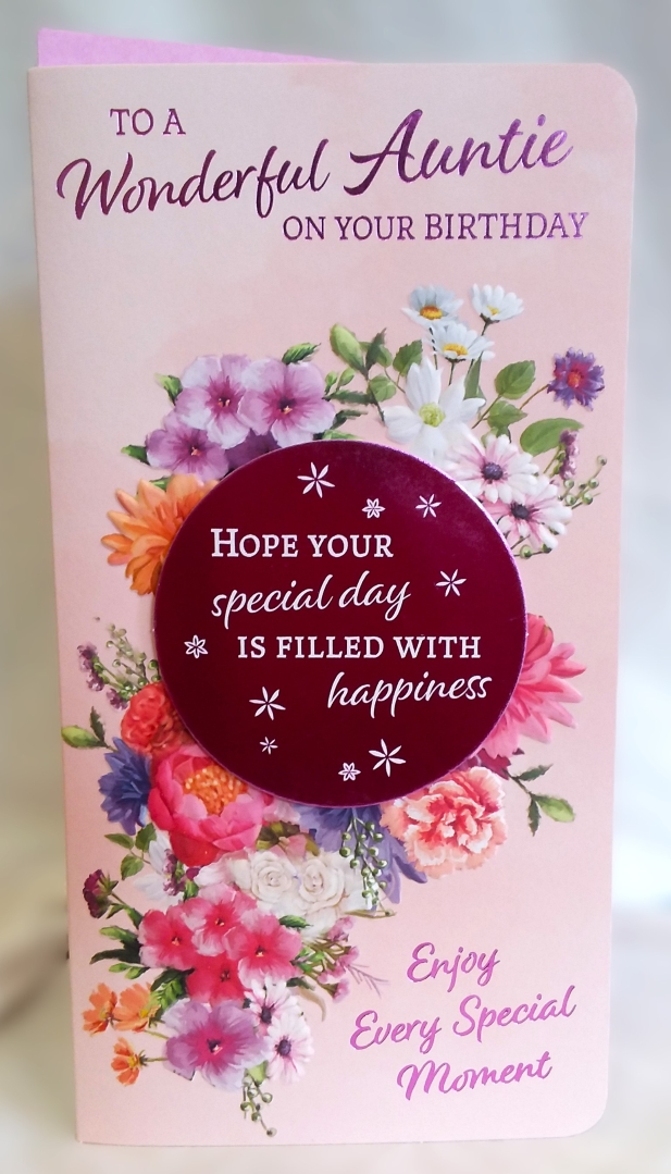 Auntie Birthday card