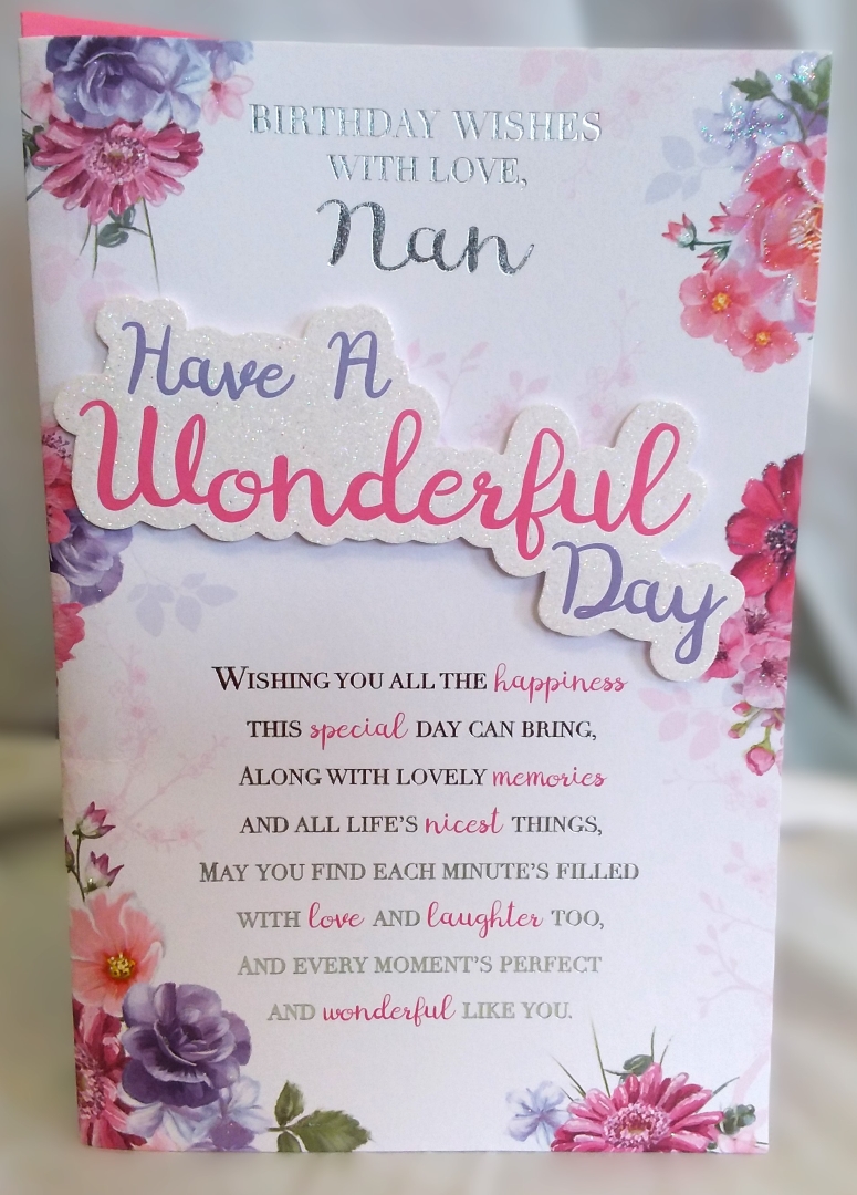 Nan Birthday card