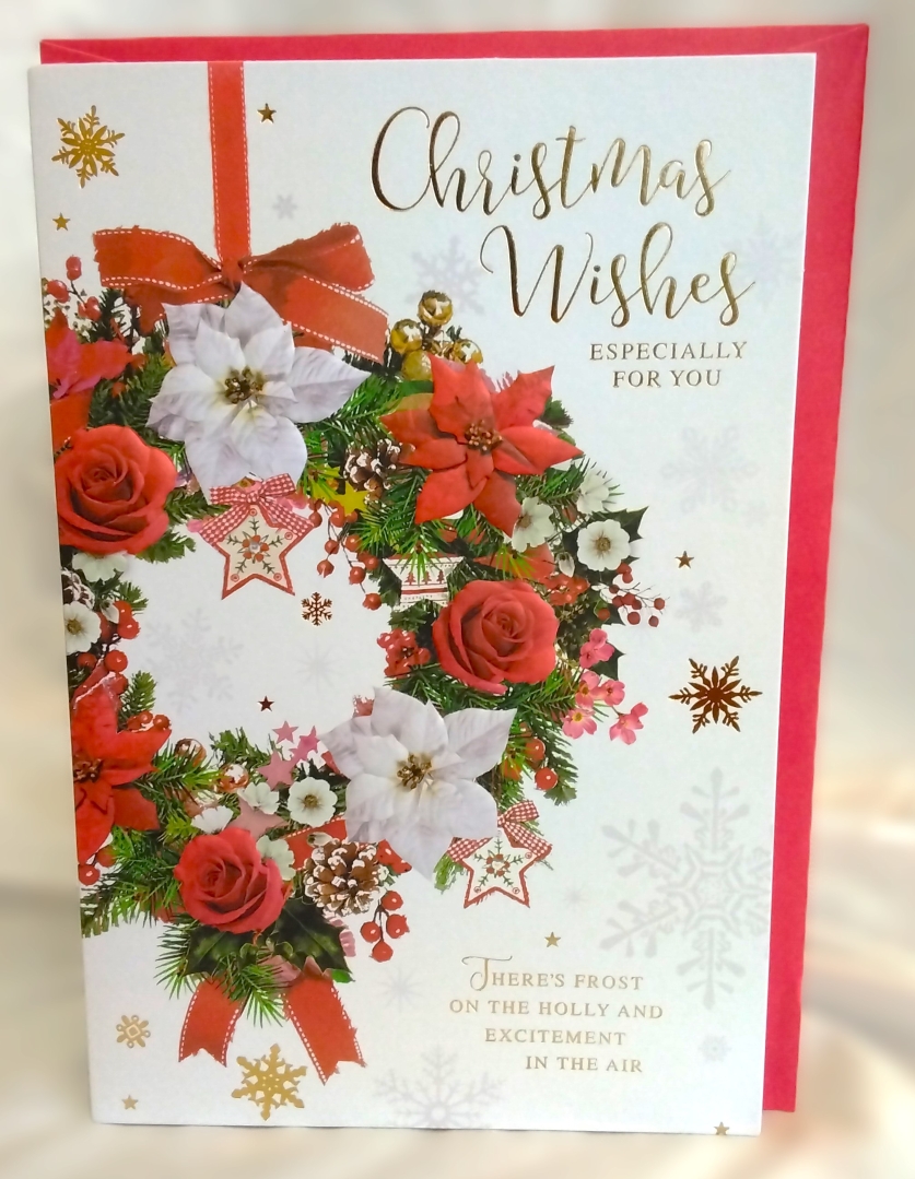 Christmas Wreath Greetings card