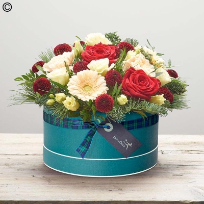 Christmas Florist Choice Hatbox