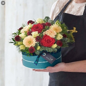 Christmas Florist Choice Hatbox