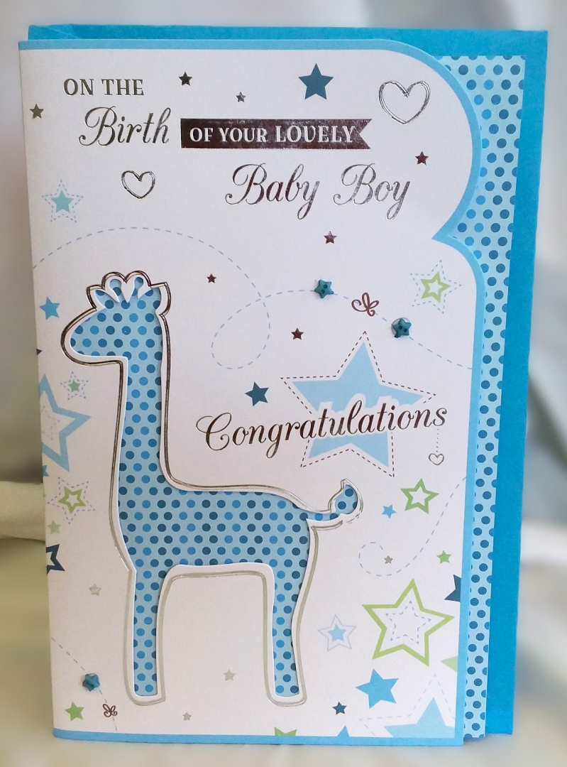 Birth of Baby Boy card