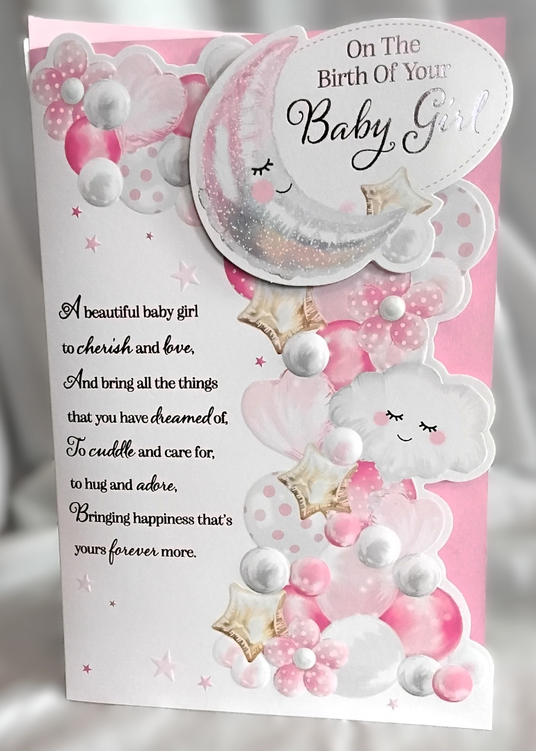 Birth of Your Baby Girl card