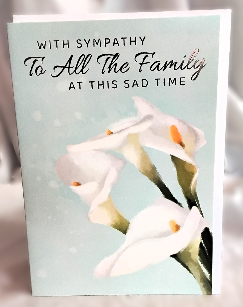 To All the Family Sympathy card