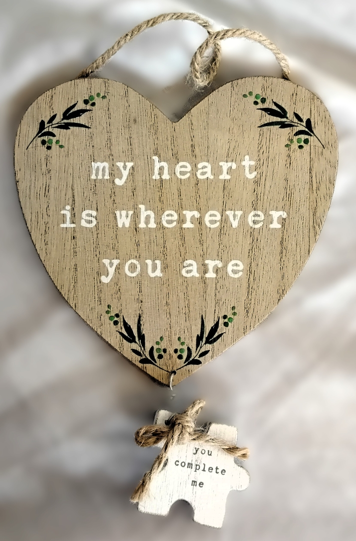 Wooden Heart Keepsake Box Display