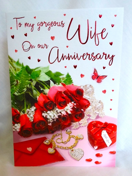 Wife on our Anniversary card
