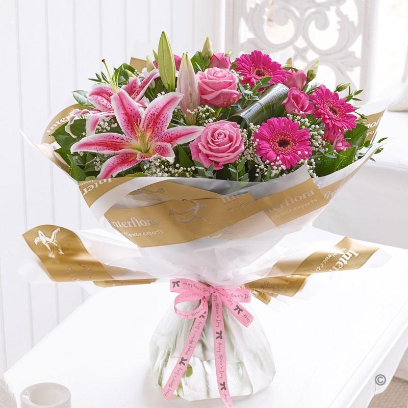 Mothers Day Pink Radiance Hand tied