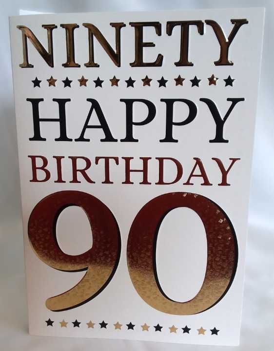 90th Birthday Card