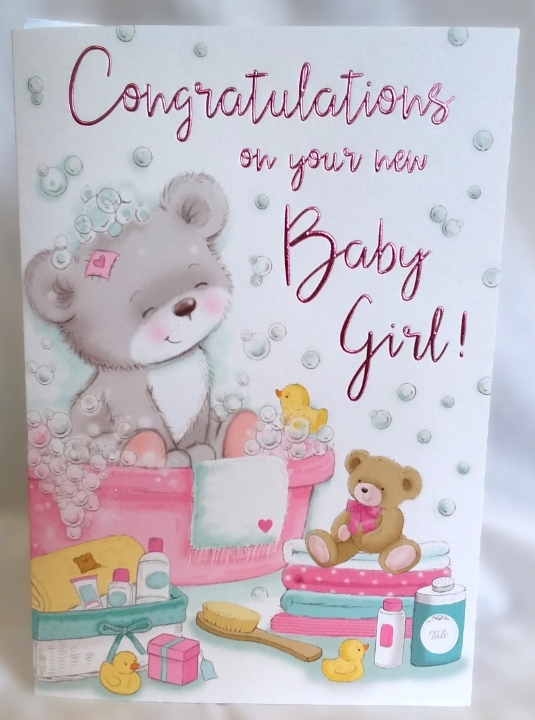 Congratulations Baby Girl card