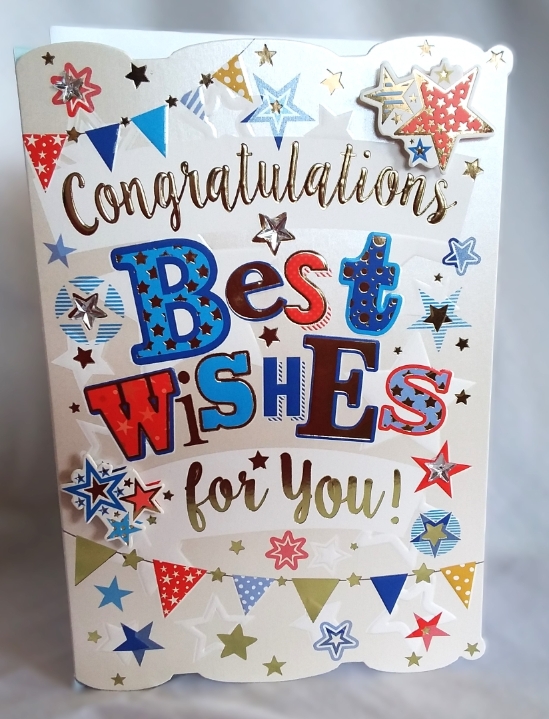 Congratulations Best Wishes card