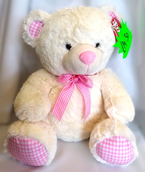 Pink Gingham Bear