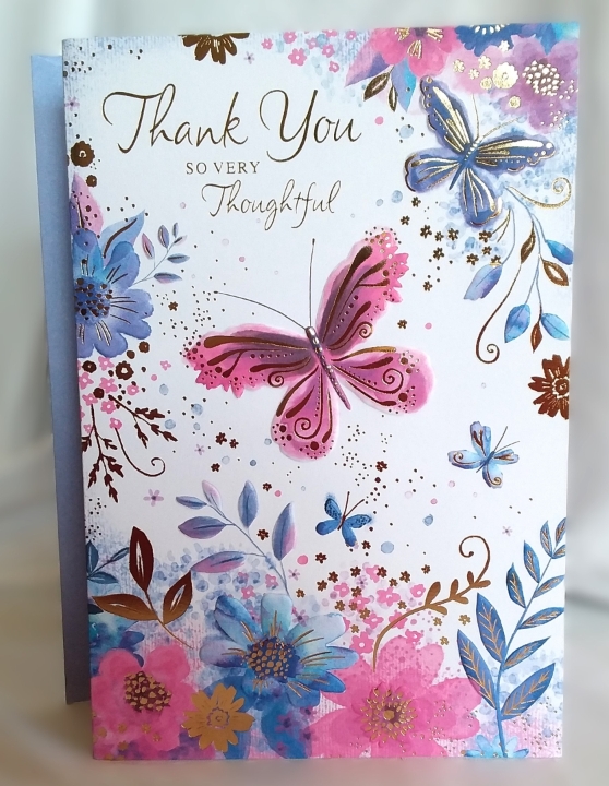 Butterfly Thank You card