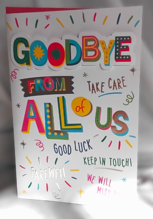 Goodbye From All of Us card