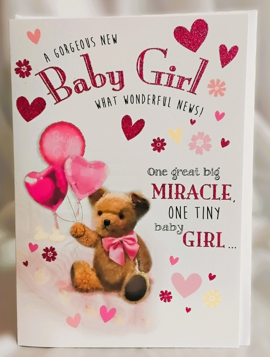 Gorgeous New Baby Gird card