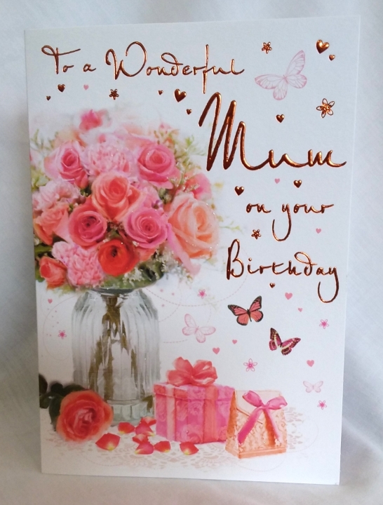 Mum Pink Birthday card