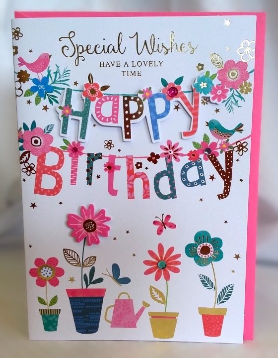 Plant Pots Birthday card