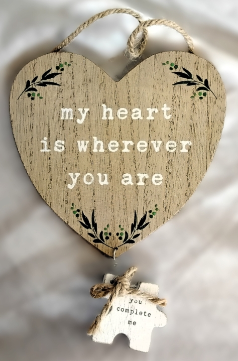 Wooden Heart Keepsake Box Display